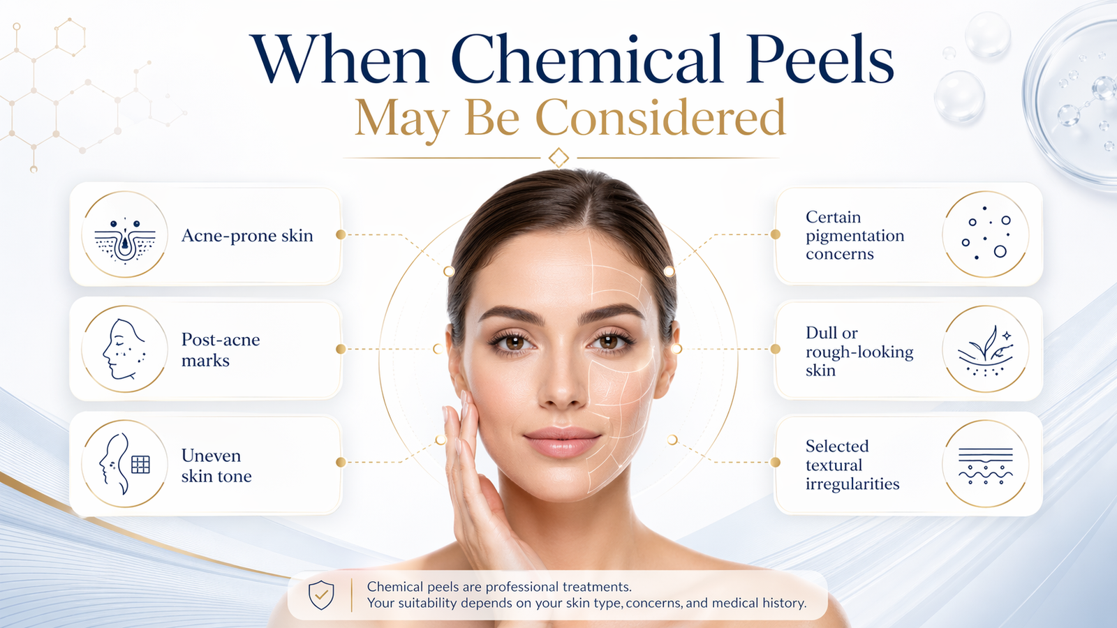 When can chemical peels be considered