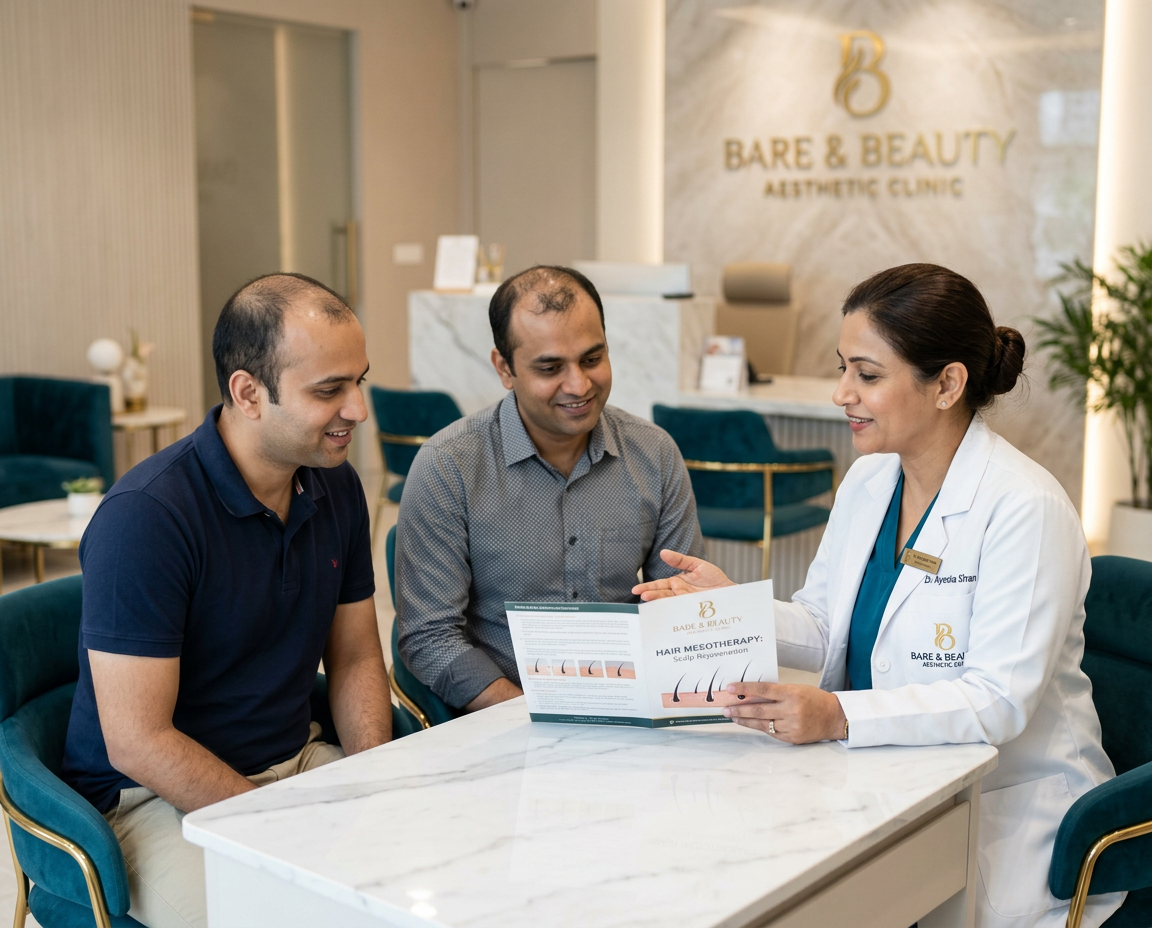 Hair growth therapy by mesotherapy