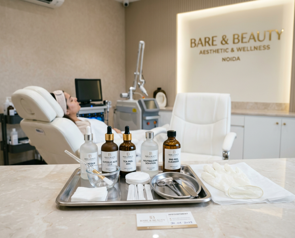 Chemical peels apparatus at bare and beauty