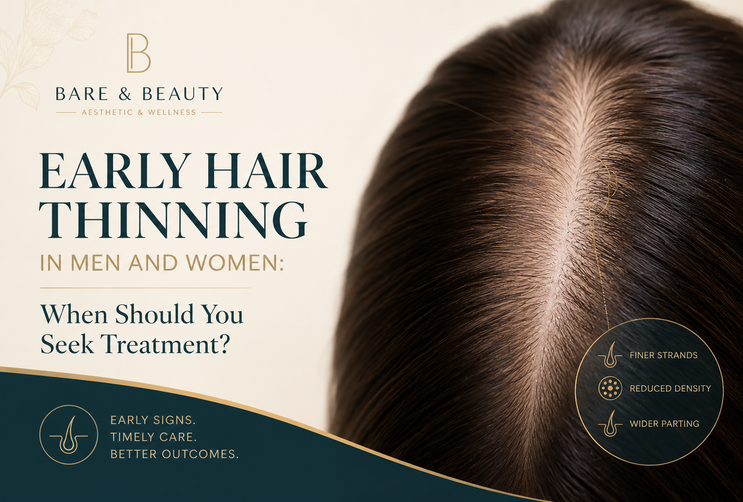 Early hair thinning treatment options